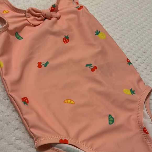 Old Navy One-Piece Swimsuit with Mixed Fruit 12-18M - Picture 5 of 5